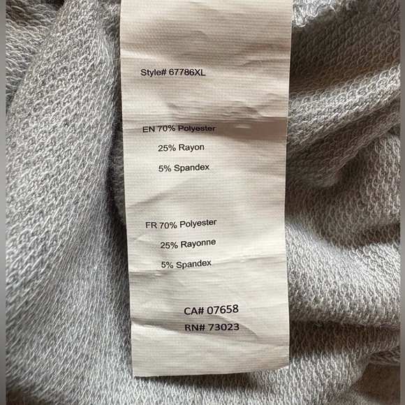 U2B, Plus Size Jumpsuit With Pockets, 1X, Gray - Picture 8 of 9